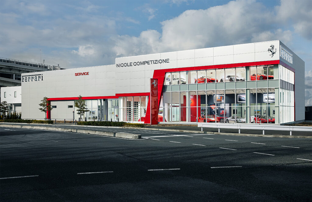 Ferrari認定中古車・サービス拠点 Nicole Competizione プレオウンド ショールーム & サービスセンター 外観（横浜）
