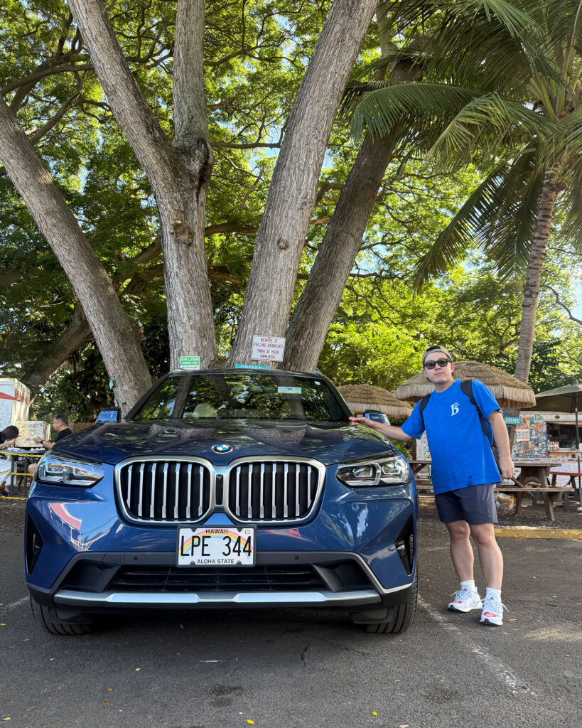 ハワイ旅行でのレンタカーはBMW X3